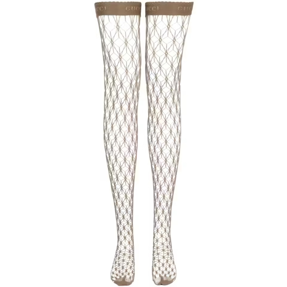 Gucci Thigh-High Net Socks